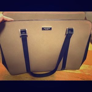 Kate Spade tan and black tote